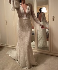 Abito da sposa Michela Ferriero modello WANDA bianco a sirena nuovo