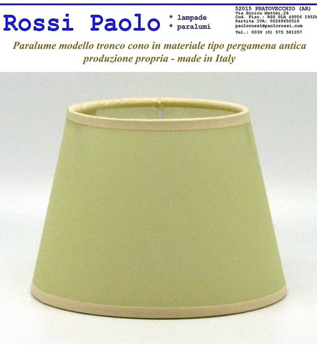 Paralume modello tronco - , cono
