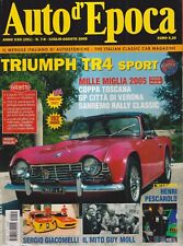 Auto D'Epoca n. 7-8 - luglio agosto 2005 anno XXII mensile - Triumph TR4 Sport