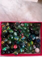IDEA REGALO ANTICHITA' LOTTO STOCK BIGLIE VETRO MARMO VINTAGE COLORATE 50/60/70