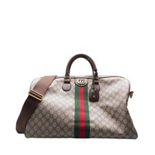 Borsa media Gucci marrone GG