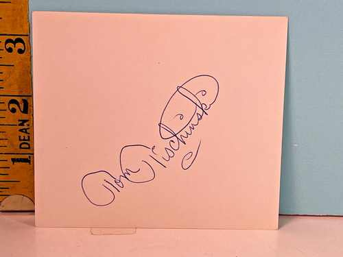 Cartolina autografata tom - 🔥,