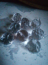 Sfera Palla pendente  cristallo sfaccettato per lampadario  ricambio vetro 4 cm