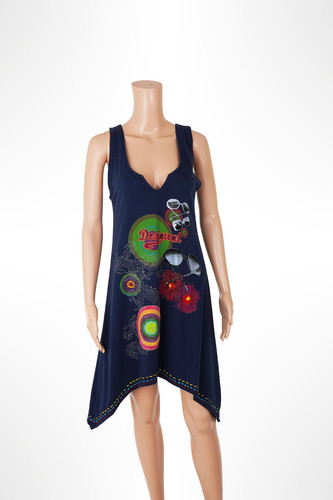 Abito desigual blu navy - abito,
