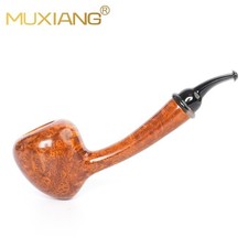 Pipa piccone liscio MUXIANG radica legno tabacco fumo stelo Cumberland