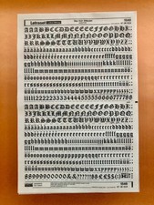 Letraset 1546 OLD ENGLISH 36pt Trasferimento Lettere Grattugia New Old Stock