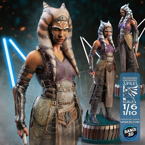 Ashoka star wars - wars,, 1/4-1/24