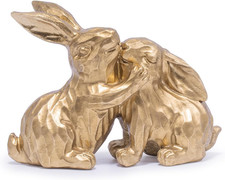 Gold Easter Bunny Figurine