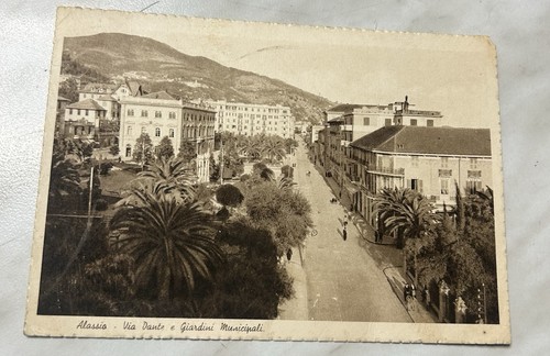 Cartolina alassio via dante - alassio,
