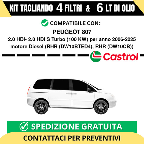 Tagliando per peugeot - tagliando, 2.0