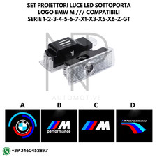 ✅SET LUCI LOGO PORTA SOTTOPORTA CORTESIA M BMW SERIE 1 2 3 4 5 6 X1 X2 X3 X5 X6✅