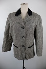 PIERRE CARDIN GIACCA BLAZER DONNA TG M WOMAN VINTAGE JACKET LANA NERO