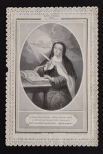 Santa Teresa d’Avila – Pannier Edit. Paris - Canivet fine '800 - Santino I085