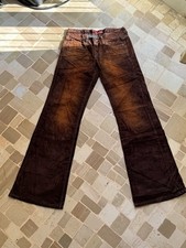 indian rose jeans da donna a vita alta zampa di elefante vintage Tg. 40/42