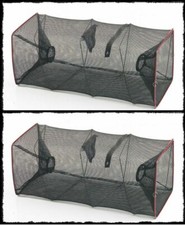 2 nasse quadrate inganno pesci granchi seppie trappola quadre imbuto mare tp