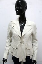 Diesel Giubbotto Donna Taglia M Giubbino Beige Giacca Da Mezza Stagione
