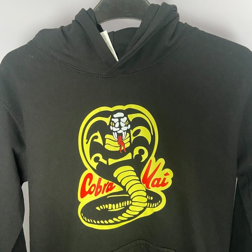 Felpa con cappuccio cobra kai - con,