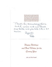 Russell, Reb: Biglietto di