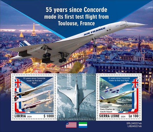 Francobolli concorde primo - concorde,