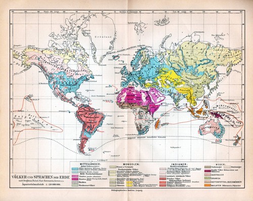 Mappa popoli lingue della - popoli,