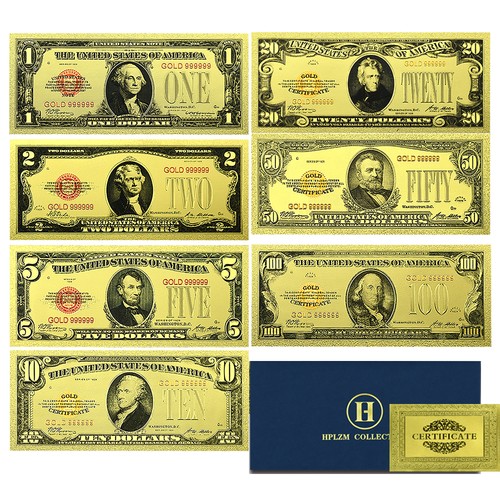 Banconote usa gold - gold, foil