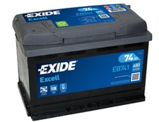 Batteria auto EXIDE EB741 74AH ampere 680A SX Excell cod. 3661024034562