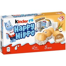 KINDER HAPPY HIPPO (NOCCIOLA) CONFEZIONE DA 5 PEZZI FERRERO LIMITED EDITION 