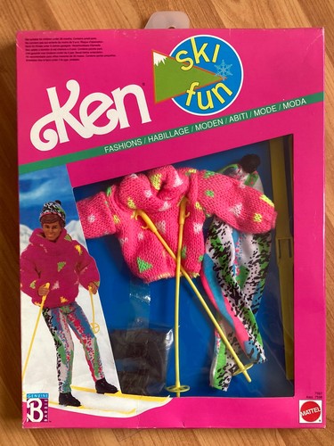 Mattel vintage 1990 - barbie, ski