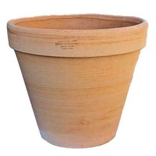 Vaso terracotta con bordo