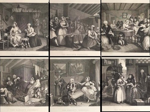 1840 hogarth 6 antiche - w.,