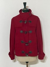 BARBOUR Alice Duffle Montgomery Coat Corto in vita Chiusura Olivette Nere 