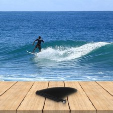 Pinna per tavola da surf longboard con vite scegli il colore (nero giallo o verde)