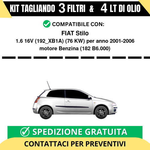 Tagliando per fiat stilo 6 - tagliando,