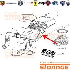 FIAT PANDA 4X4 R/86 Y10 MOLLETTA FILTRO ARIA NUOVO ORIGINALE 96107417