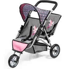 Passeggino per bambole gemellare Duo