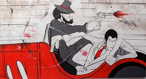 Quadro lupin iii - quadro, 150x80