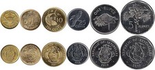 Seychelles 5, 10, 25 centesimi
