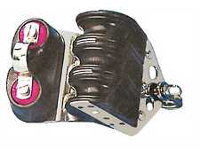 BOZZELLO 3 PULEGGE SU SFERE IN DERLIN CON STROZZASCOTTE IN CARBONIO CIMA Ø 6mm 