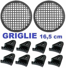 COPPIA GRIGLIE RETINA MASCHERINA 16,5cm PER CASSE ACUSTICHE ALTOPARLANTI