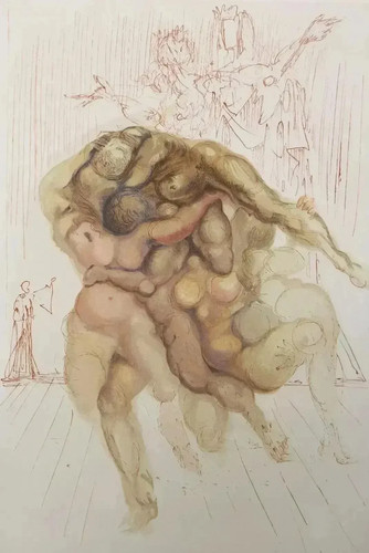 Salvador dali inferno i - inferno, 8,
