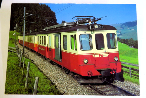 Cartolina treno treni - cartolina,