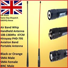 Airband Antenna VHF BNC SMA Femmina Maschio AOR Uniden Icom Whistler Quanshang NUOVO