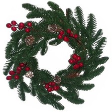 Ghirlanda bacche rosse festone