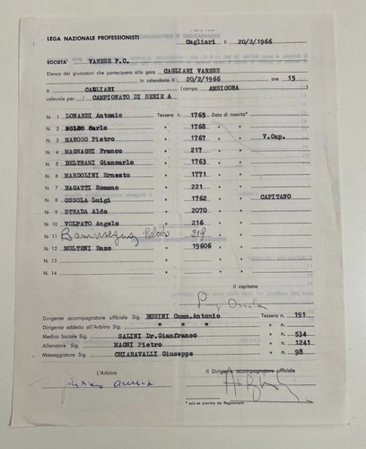 Cagliari vs varese - cagliari,