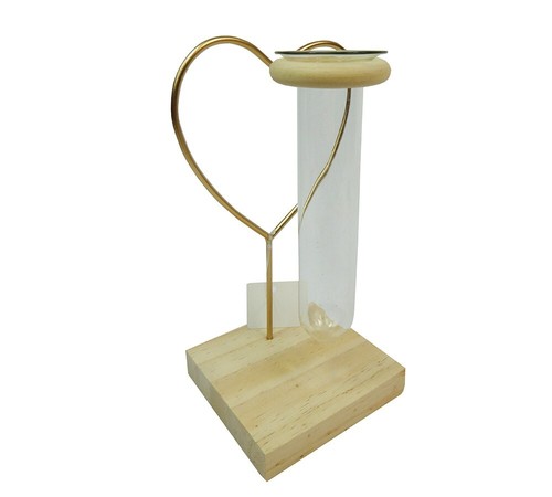 Cuore struttura legno - legno, fiala