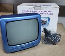 Televisore portatile bianco - televisore, e