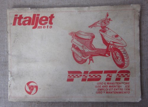 Italjet pista manuale - italjet, libretto