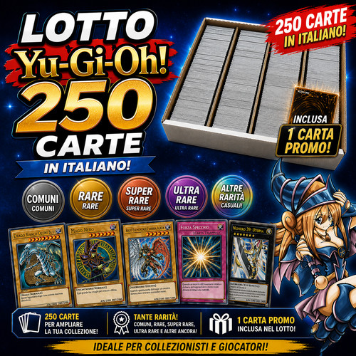 Yugioh lotto 250 carte - lotto,