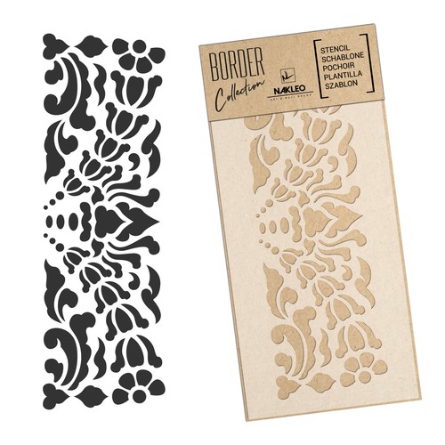 Bordura stencil riutilizzabile - bordura,