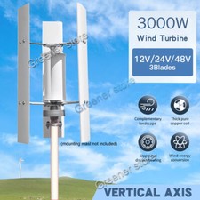 3KW 12/24V 48V Verticale Axis Turbina eolica Generatore Mppt Controllore Carica